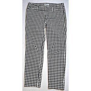 Old Navy Pixie Womens Houndstooth Pants Size 8 Regular Cotton & Spandex